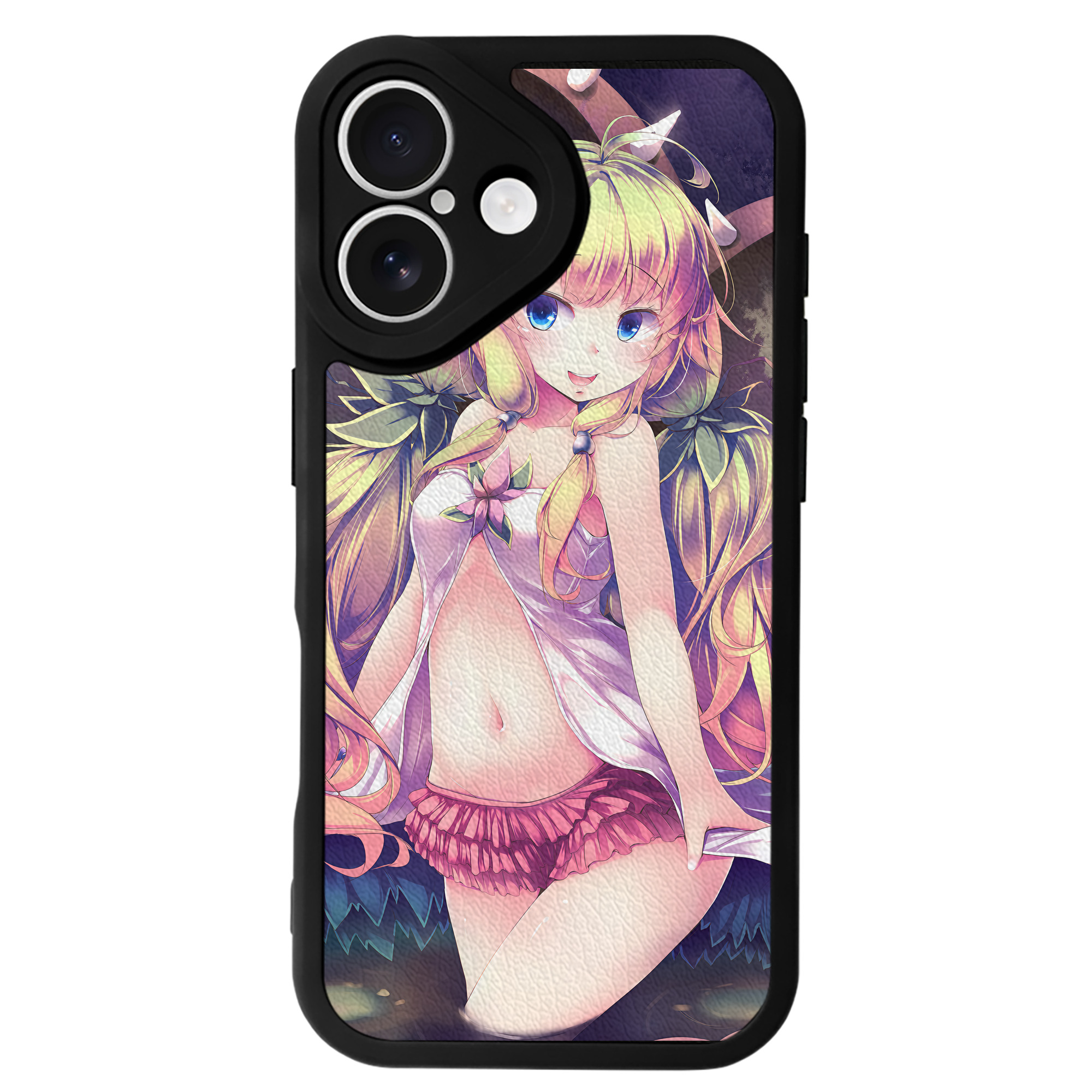 （画像用） 遊☆戯☆王 Yu-Gi-Oh! 【iPhone 16シリーズ対応】シリコンスマホケース（レザー調） 材質：シリコン